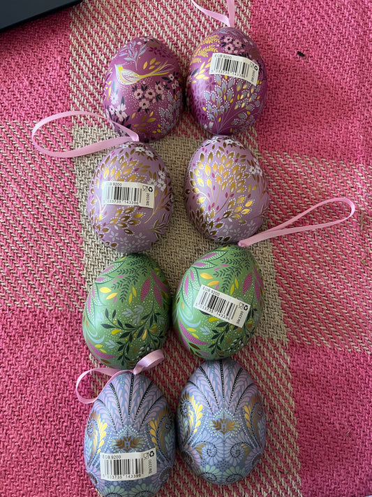 Sara Miller Hanging Easter Eggs