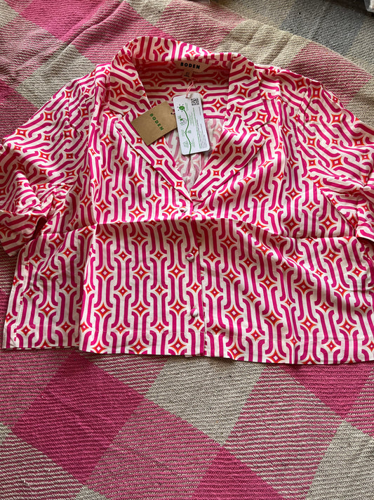 Boden Pink Crop Top