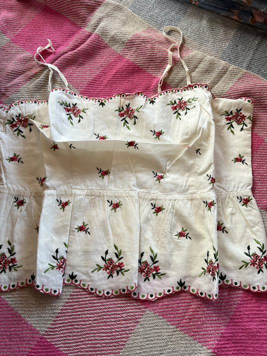 Boden Floral Crop Top