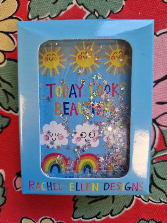 Rachel Ellen Compact Mirror with Sparkles