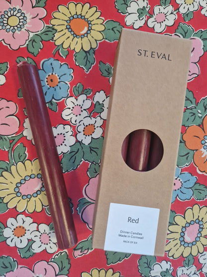 St Eval Dinner Candles (Pack of 6)