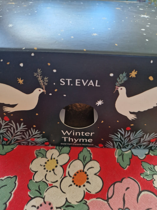 St Eval Gold Half-Dipped Multiwick Candle