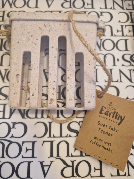 Earthy Sustainable Suet Cake Feeder