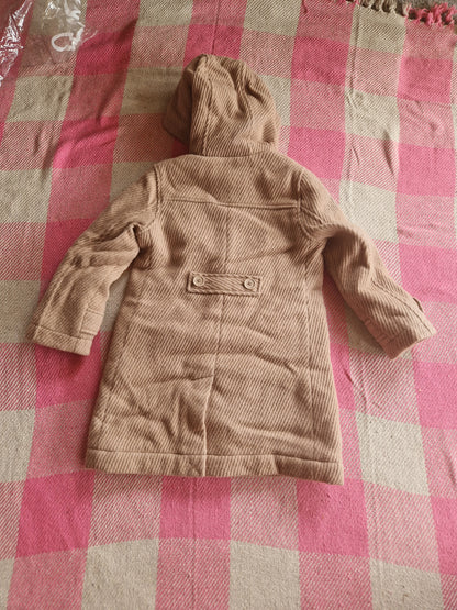 Mini Boden Beige Wool Coat