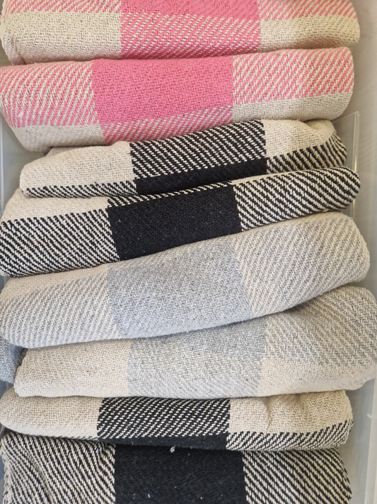 Sass & Belle Gingham Throw Blankets