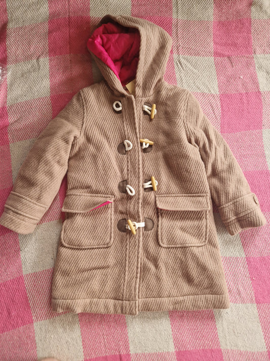 Mini Boden Beige Wool Coat