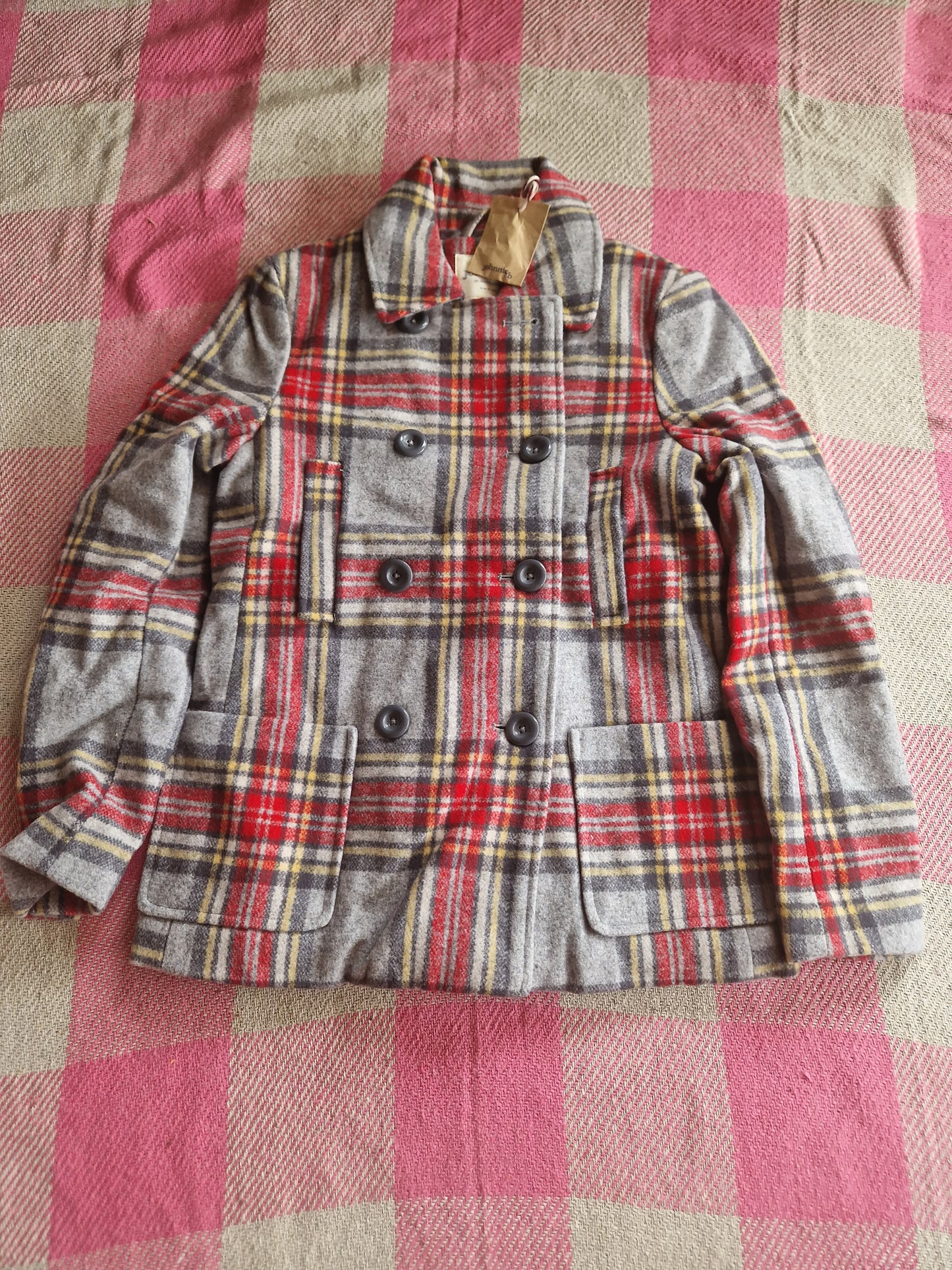 Johnnie B Grey Tartan Jacket