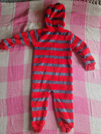 Mini Boden Red Stripey Kids Onesie