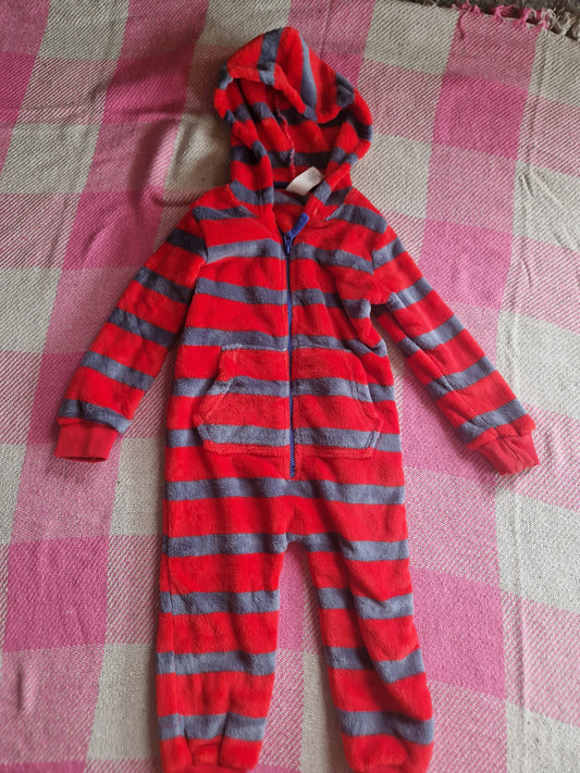 Mini Boden Red Stripey Kids Onesie